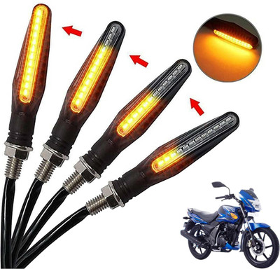 Generox Front, Rear, Side LED Indicator Light for TVS Flame SR125(Amber)