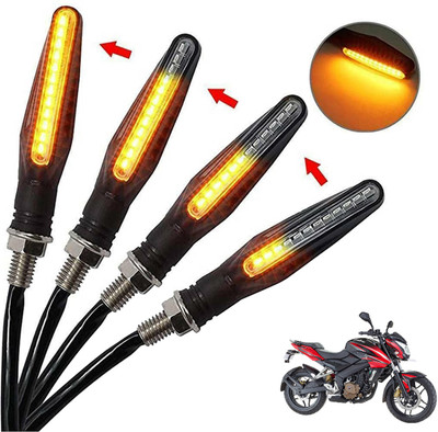 Generox Front, Rear, Side LED Indicator Light for Bajaj Pulsar 200 NS DTS-i(Amber)