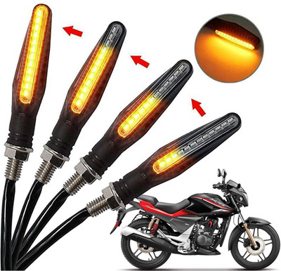 Generox Front, Rear, Side LED Indicator Light for Hero CBZ Xtreme(Amber)