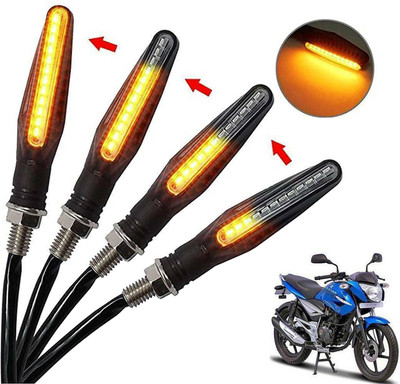 Generox Front, Rear, Side LED Indicator Light for Bajaj XCD 135cc(Amber)