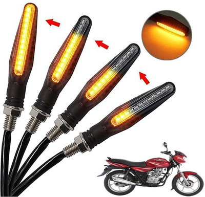 Generox Front, Rear, Side LED Indicator Light for Bajaj Discover 125 DTS-i(Amber)