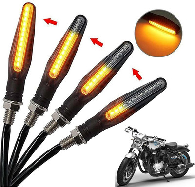 Generox Front, Rear, Side LED Indicator Light for Royal Enfield Cruiser 650(Amber)