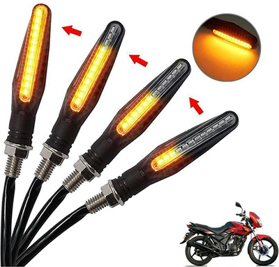 Generox Front, Rear, Side LED Indicator Light for TVS Flame DS125(Amber)