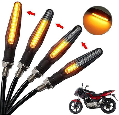 Generox Front, Rear, Side LED Indicator Light for Bajaj Pulsar 180(Amber)
