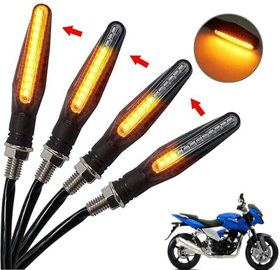 Generox Front, Rear, Side LED Indicator Light for Bajaj DTS-i(Amber)