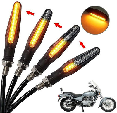 Generox Front, Rear, Side LED Indicator Light for Bajaj Avenger 220 DTS-i(Amber)
