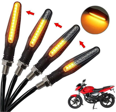 Generox Front, Rear, Side LED Indicator Light for Bajaj Pulsar 135 LS DTS-i(Amber)