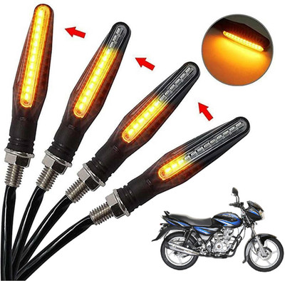 Generox Front, Rear, Side LED Indicator Light for Bajaj Discover 125(Amber)