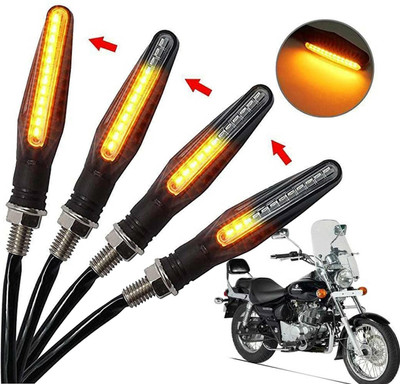 Generox Front, Rear, Side LED Indicator Light for Bajaj Avenger(Amber)