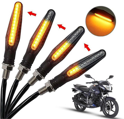 Generox Front, Rear, Side LED Indicator Light for Bajaj Pulsar 135(Amber)