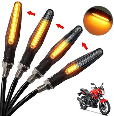 Generox Front, Rear, Side LED Indicator Light for Hero CBZ Extreme(Amber)