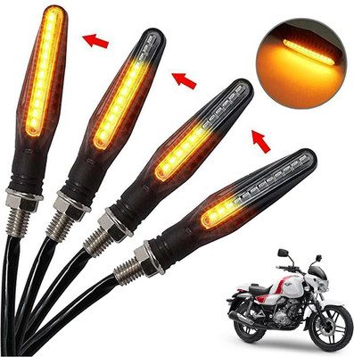 Generox Front, Rear, Side LED Indicator Light for Bajaj V 150(Amber)