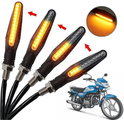 Generox Front, Rear, Side LED Indicator Light for Hero HF-Deluxe(Yellow)