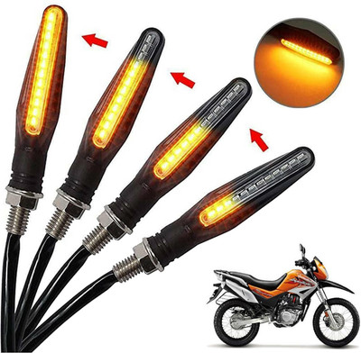 Generox Front, Rear, Side LED Indicator Light for Hero Impulse(Amber)