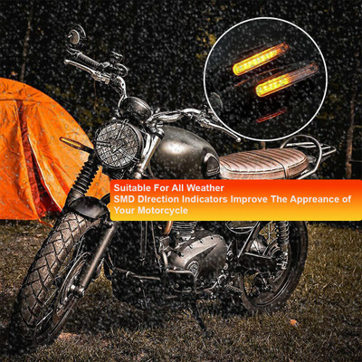 Generox Front, Rear LED Indicator Light for Yamaha YBR 250(Amber)