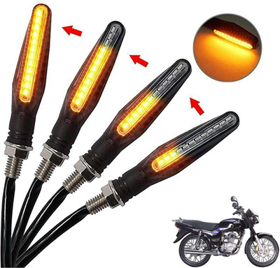 Generox Front, Rear, Side LED Indicator Light for Bajaj Caliber(Amber)