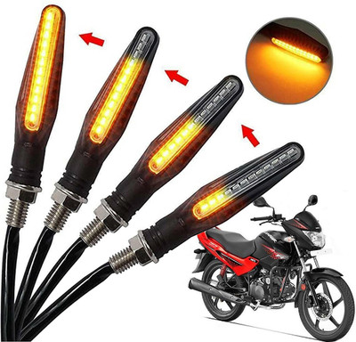 Generox Front, Rear, Side LED Indicator Light for Hero Glamour FI(Amber)