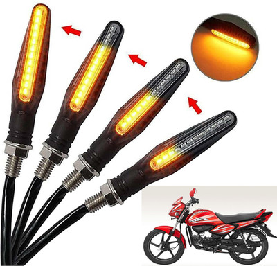 Generox Front, Rear, Side LED Indicator Light for Hero Splendor NXG(Amber)