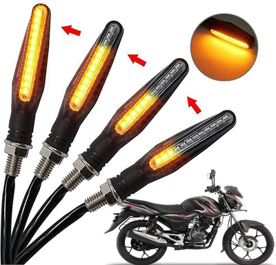 Generox Front, Rear, Side LED Indicator Light for Bajaj Discover 125 M(Amber)