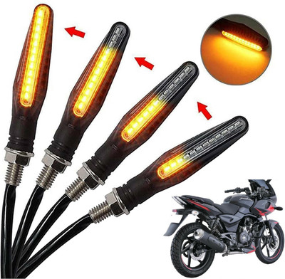 Generox Front, Rear, Side LED Indicator Light for Bajaj Pulsar 220 DTSi-Fi(Amber)