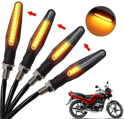 Generox Front, Rear, Side LED Indicator Light for Hero Passion Plus(Amber)