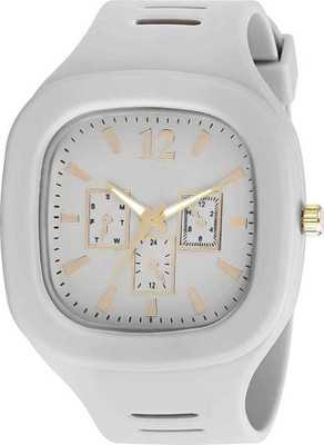Mahi Trendz grey Squire Dial Style Silicon Strap For Analog Watch ANALOG WATCH Analog Watch  - For Boys & Girls