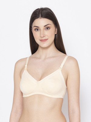 Groversons Paris Beauty Women Maternity/Nursing Non Padded Bra(Beige)