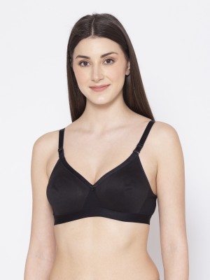 Groversons Paris Beauty Women T-Shirt Non Padded Bra(Black)