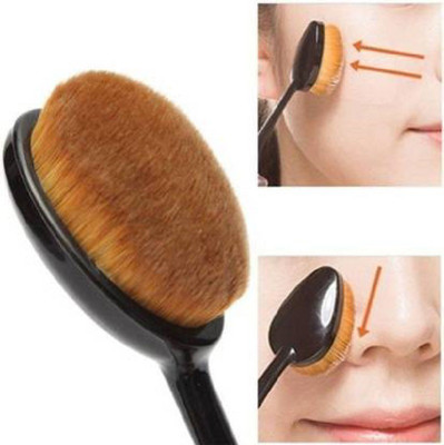MANAKA Extra Soft Flat Foundation Brush & Oval Spoon Foundation Brush (Pack of 1)(Pack of 1)