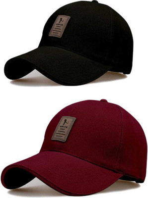 blutech Self Design, Solid, Embellished Sports/Regular Cap Cap(Pack of 2)