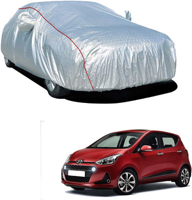 SS Zeeber Car Cover For Hyundai i10 1.2L (With Mirror Pockets)(Silver)