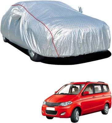 SS Zeeber Car Cover For Chevrolet Enjoy (With Mirror Pockets)(Silver)