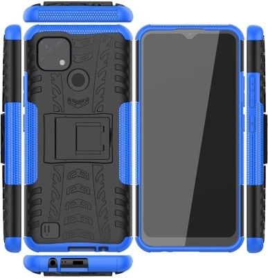 COVERLINE Back Cover for Realme C21Y Shock Proof Dazzle Case Cover with Back Stand(Blue, Shock Proof, Pack of: 1)
