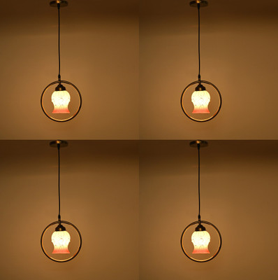 Somil Home Indoor Decorative Ceiling Light/Lamp For Decoration- A30 Pendant Lamp Ceiling Lamp(White, Orange)