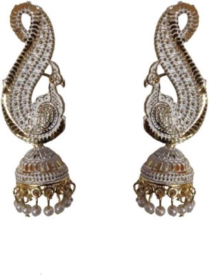 Happy Stoning Beautiful Designer Jhumka Earrings Brass Jhumki Earring