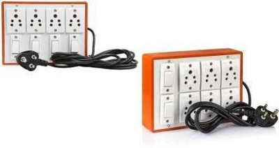 chromium 10shocket brown extesion board with 3meter wire 6 A Five Pin Socket