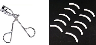 zizzyy EYELASH CURLER WITH 10PCS Replacement Eyelash Curler Refill Rubber Pads