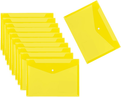 SHINING ZON Button Folder Button Folder(Set Of 5, Yellow)