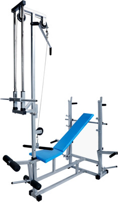 GymCrew 20/1 double support bench silver colour Multipurpose Fitness Bench