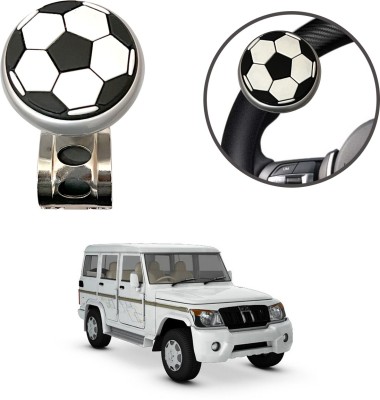 Oshotto Metal & Plastic Car Steering Knob(Black, White)