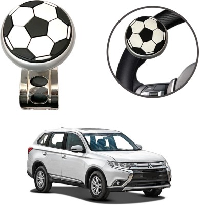 Oshotto Metal & Plastic Car Steering Knob(Black, White)