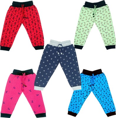 AMNOUR Track Pant For Girls(Multicolor, Pack of 5)