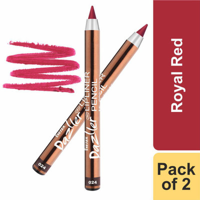 Eyetex Dazller Lipliner Pencil (With Built-In Sharpener), Matte Finish - 024 (Royal Red)(024 - Royal Red)