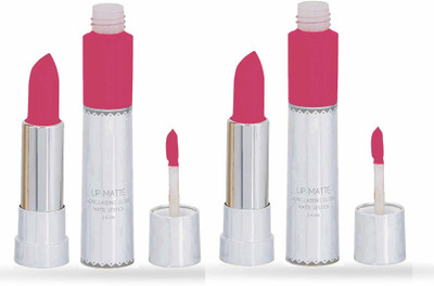 MYEONG Lip Matte Long & Lasting Matte Gloss Lipstick(coral, 18 g)
