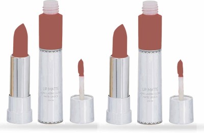 MYEONG Perfect Long & Lasting Liquid Matte Look 2in1 Lipstick(Expresso, 16 g)