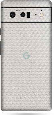 OggyBaba Google Pixel 6 Pro Mobile Skin(White Carbon Fiber Skin With Ultra Matte Finish)