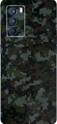 Mclaxa Digital Camo Mobile Back Skin, Digital Camo, OPPO RENO 6PRO Mobile Skin(Digital Camo Skin With Super Matte Finish)