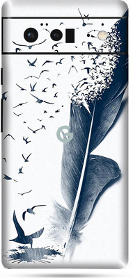 OggyBaba Google Pixel 6 Pro Mobile Skin(White, Blue)