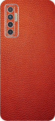 Jeeva Creation Tecno Camon 17 Mobile Skin(Ultra Super Red Leather Skin With High Matte Finish.)