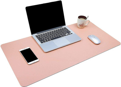 TOMATUS 1 PCS Non-Slip Desk Pad Large Laptop Mouse Pad for Office Work/Home/Decor Non Slip Base Dual Sided Mousepad(Pink)